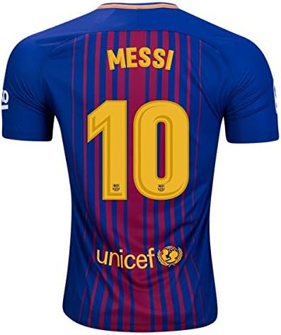 MESSI #10 BARCELONA 17-18 Home Soccer Jersey For Men' s Color Blue Size XL