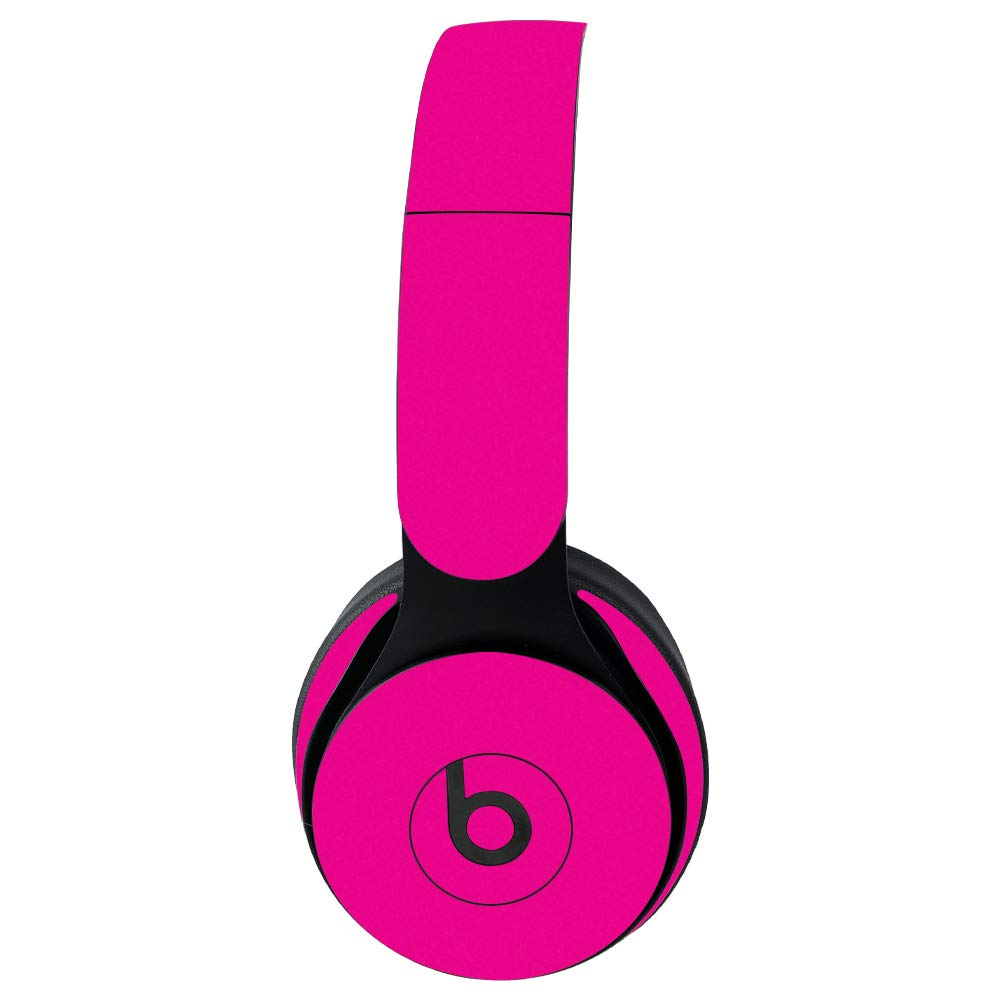 Photo 1 of MightySkins Skin for Beats Solo Pro Wireless Headphones - Solid Hot Pink | Protective, Durable, and Unique Vinyl Decal wrap cover | Easy To Apply, Remove, and Change Styles | (BESOLOPR-Solid Hot Pink)