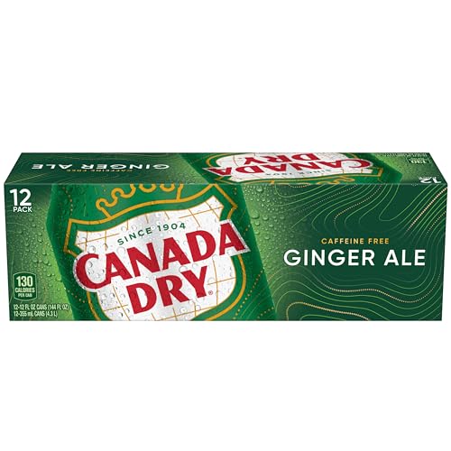 CANADA DRY GINGER ALE SODA, 12 FL OZ CANS, 12 PACK