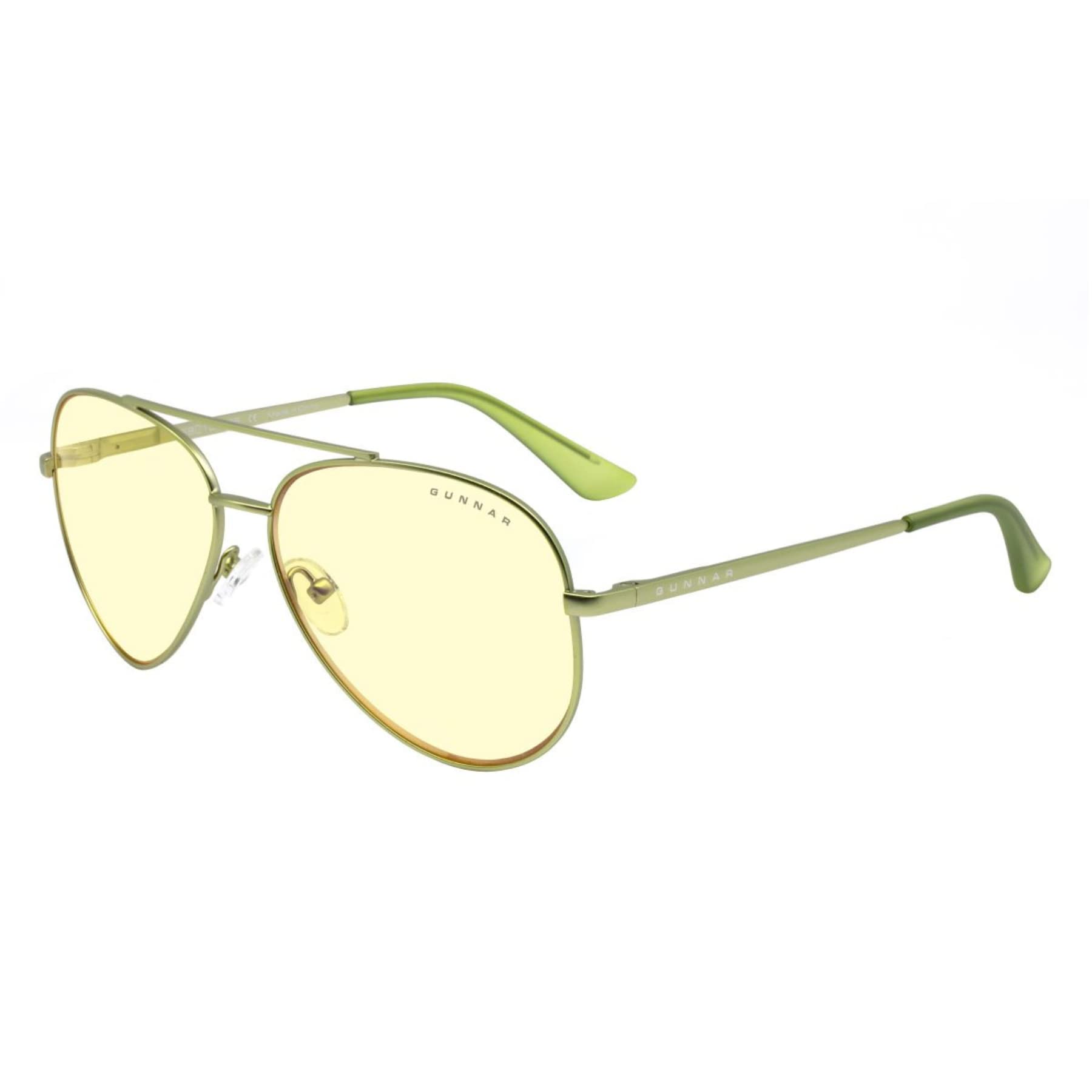 Gunnar Gaming and Computer Eyewear - Maverick, Frame Colour: Rose Gold, Lens Tint: Amber (Blocks 65% Blue Light & 100% UV Light)- Blue Light Blocking Glasses - Patented lens