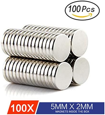 Multi-Use Round Refrigerator Fridge Magnets Office Magnets DIY Art and Craft Magnets Dry Erase Board Magnets Whiteboard Bulletin Boards Map Magnets Magnetic Pins • 100Pcs Durable Magnets