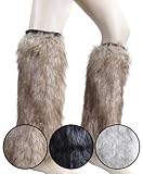 Leegoal Show Girl Chic Tall Fur Leg Warmers