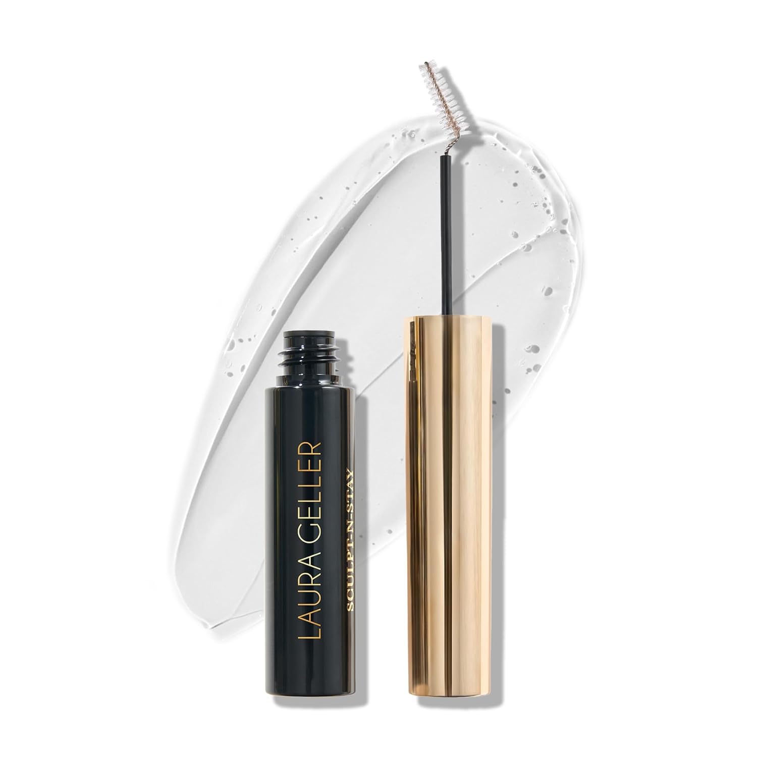 LAURA GELLER NEW YORK Sculpt-n-Stay Clear Eyebrow Gel - Eyebrow Setting Gel with Non-Sticky Formula for Precision Shaping and Sculpting