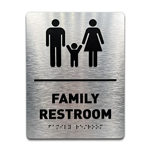 Family Bathroom Sign by GDS - ADA Compliant, Wheelchair Accessible ...