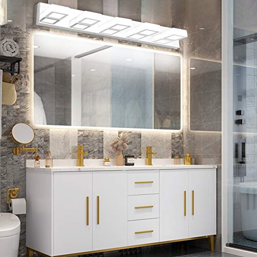 Ralbay LED Bathroom Vanity Lighting Fixtures 5 Lights Acrylic Rotable