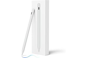 NELEBUTO Stylus Pen for iPad, 15 mins Fast Charging Apple iPad Pencil with Palm Rejection, Tilt Sensitivity, Work for 2018-23 iPad Air 3/4/5, iPad Mini 5/6, iPad 6/7/8/9/10, iPad Pro 11" and 12.9" (White)