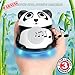 Mini Cute Animal Battery Powered Portable Speaker with LED Night Light (Panda Pal Jr) Speaker for Kids by GOgroove - Passive Subwoofer, Built-in 3.5mm AUX Cable - Plug Into Tablets, Phones, & more