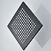 Senlesen Bathroom 10-inch Square Shower Head with LED Light Black Color