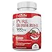 Pure Berberine 500mg Per Serving | Supplements Glucose Metabolism, Blood Sugar – HCL for Absorption - Supports Weight Management, Hormone Balance, Gastrointestinal, Cardiovascular – 60 Capsules