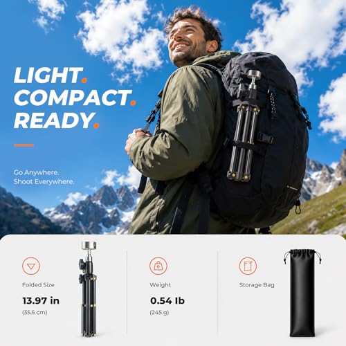HFYSLMSS Starlink Mini Tripod Mount, 2 Level Adjustable Height and 360° Tilt Compatible with Starlink Mounting Kit, Starlink Mini Mount Adapter with Sturdy& Stability for Outdoor Camping, RV