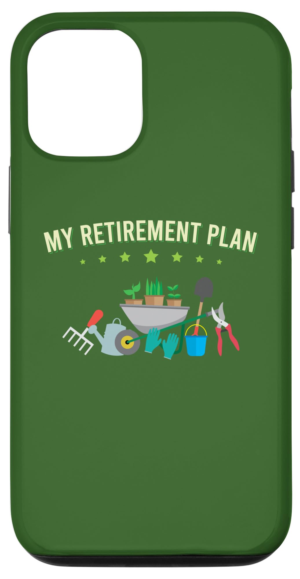 iPhone 15 Retirement Plan Gardener Hobby Plants Pensioner Garden Case