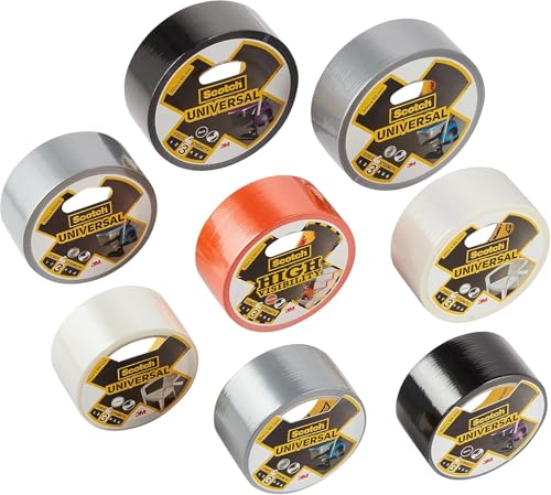 Scotch Universal Black Canvas Repair Tape - 1 Roll, 25 m x 48 mm - Indoor Use, Strong Adhesive, Strong and Waterproof