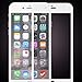 For iPhone 6 Plus/6s Plus Screen Protector, VRURC [Bubble-Free Guarantee] Full Screen 3D Curved Tempered Glass Screen Protector for 5.5 inch Apple iPhone 6 Plus 6s Plus [3D Touch Compatible] (White)