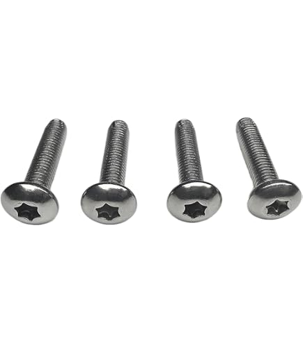 8-Pack Stainless Steel Bumper End Cap Torx Screws – Fits 1997-2006 Jeep Wrangler TJ (T-30, M6-1)