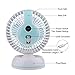 USB Desk Fan,  Fochea 360 Degree Rotation 6 Inch Quiet Small Table Fan with Retractable 3.6 Feet USB Cable for Office Home Outdoor, Powerful Wind, 2 Speed Setting
