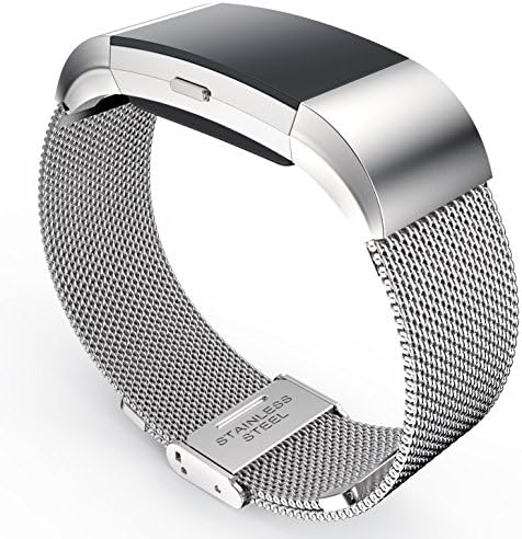 TreasureMax for Fitbit Charge 2 Bands, Stainless Steel Replacement Accessory Bracelet Band,Large,Small,Metal Bands for Fitbit Charge 2 Band/Charge 2 Bands/Fitbit Charge 2(No Tracker)