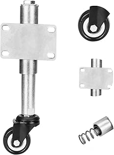 DECARETA Torlaufrolle Gefedert Stützrolle Feder Schiebetor Schwere Tore Zinklegierung Lenkrolle Federrolle Gartentor mit hoher Tragfähigkeit von 60 kg für Gartentor Tore