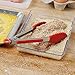Tovolo Stainless Steel Handled Mini Turner Tongs With Wide Silicone Tips & Silicone Grips on Handles, Non-Stick & Heat-Resistant Silicone, BPA-Free & Dishwasher-Safe