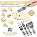 Delightly Cheese Knives Set Premium 5-Piece Hold Cut Shave Slice Spread Serve All Types of Cheeses