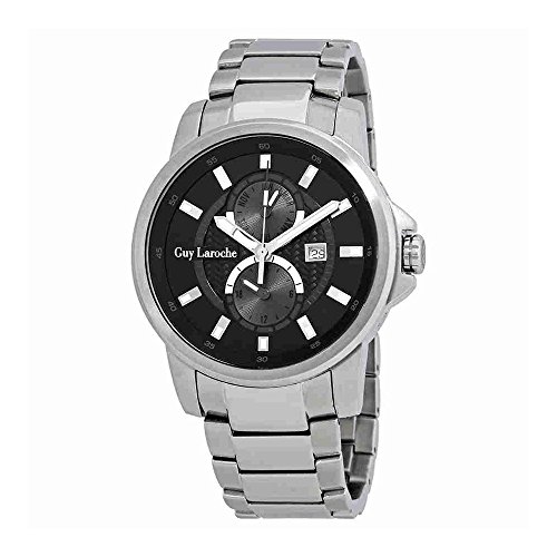 Guy laroche far east black dial mens stainless steel wa…