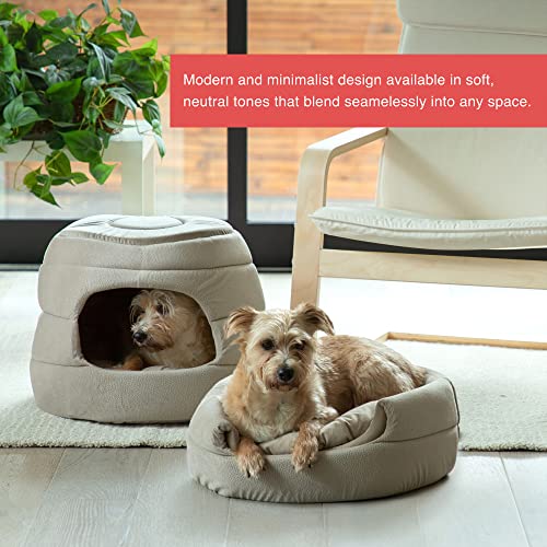 Best Friends by Sheri 2 in 1 Convertible Cat and Dog Cave Bed