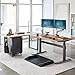 Vari Electric Standing Desk - Sit to Stand Desk - Push Button Memory Settings… (60, Butcher Block w/Crossbar)