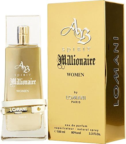 AB SPIRIT MILLIONAIRE by Lomani EAU DE PARFUM SPRAY 3.4 OZ for WOMEN ---(Package Of 2)