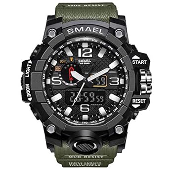 Amazon.com: Men's Analog Digital Waterproof Sports Watch Military