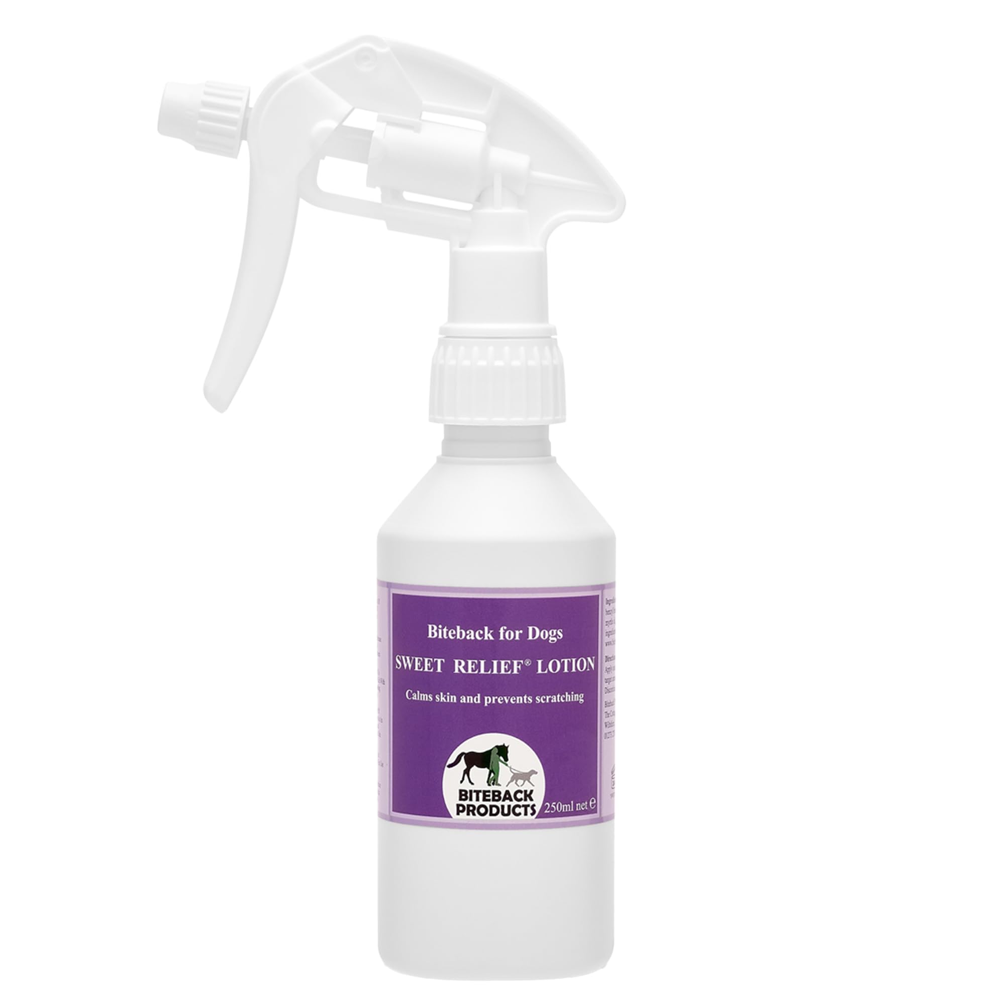 Biteback Products 'Sweet Relief' - Soothing Antiseptic Skin Lotion Spray for Itchy Dogs, Essential for Dog First Aid, Dog Antiseptic Spray, Health Supplies for Pet Care, 250ml