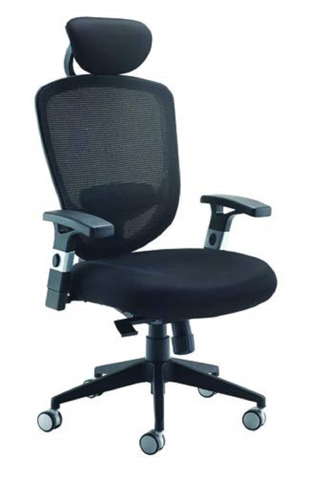 Office Hippo Office Chair Adjustable Arms, Home Office Chair, Computer Chair for Home, Black, Mesh