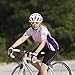 Womens Cycling Jersey Short Sleeve Ladies Bike Shirt Cycle Tops with Pockets Full-Zip Purple
