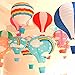 Hot Air Balloon Paper Lantern Chinese Japanese Paper Lamps Party Paper Lanterns Lantern Ball Lamps Decorations Christmas String Lights Rainbow Mixed Colors 13.8'', Set of 10