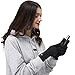 LETHMIK Mens&Womens Winter Touchscreen Gloves,Unisex Knit Gloves with 2 Texting Fingers for SmartPhones Black