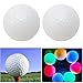 WINOMO 3Pcs Luminous Night Golf Balls LED Light Up Golf Balls Bright Night Glow Bright Long Lasting Reusable Night Golf Ball (WHITE)
