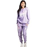 Bioworld Hello Kitty & Friends My Melody and Kuromi Women's Lilac Hoodie and Joggers 2-Piece Set