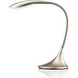 LED Desk Lamp with Touch Control Swing Arm Craft Reading Light Gold Dimmable Portable Task Lamp Eye-Care Adjustable Table Lam
