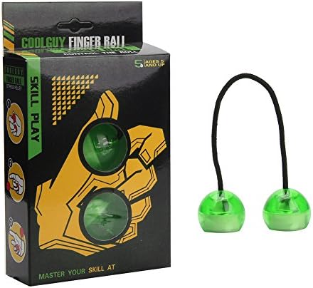 LED Fidget Ball, Finger Chucks, Thumb Ball is a Decompression Toy Perfect for ADD, ADHD, Anxiety and Stress Relief by COOLGUY (Green)
