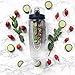 Absolute Infuser Fruit Infusion Water Bottle with Neoprene Sleeve (32 oz.) Flip-Top Lid with Wide Mouth Drink Spout | Healthy Sports, Fitness and Travel Tumbler | BPA Free