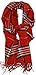 SethRoberts-Classic Cashmere Feel Men's Winter Scarf in Rich Plaids (Red)