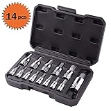 TACKLIFE 14-Piece Hex Bit Socket Set, Metric, S2 Steel + CR-V - HBS1A