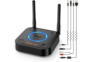 [Upgraded] 1Mii B06Pro Long Range Bluetooth Receiver, HiFi Wireless Audio Adapter, Bluetooth 5.3 Receiver with 3D Surround ap