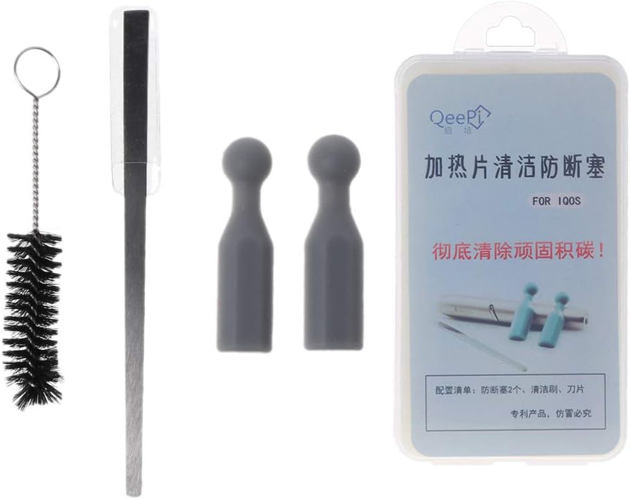 1 Set Silicone Plug Blade Cleaning Brush Tools Clean Protector Kit for IQOS 2.4 / IQOS 3.0 Heating Electronic Cigarette Accessories