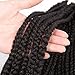 Goddess Locs Crochet Braids 18 Inch 144 Strands - Box Braid Crochet Hair 6 Packs for Black Women