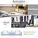 Under Cabinet Lighting with 8 LED 90° Rotation Battery Powered Led Lights Stick-Anywhere Wireless Closet Light for Hallway, Bathroom, Bedroom,Closet (White - Pack of 3)
