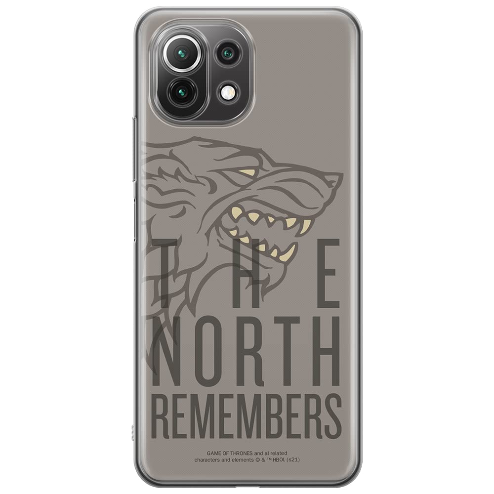 ERT GROUP mobile phone case for Xiaomi 11 LITE 4G / 11 LITE 5G original and officially Licensed Game of Thrones pattern 013 optimally adapted to the shape of the mobile phone, case made of TPU