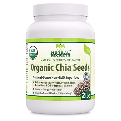 Herbal secrets organic chia seeds nutrient - dense non-…
