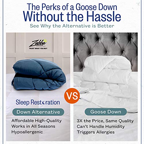 Sleep Restoration Queen Size Comforter for Bed Down Alternative