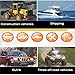 AUDEW LED Light Bars Driving Light Combo Beams 2PCS 18W 1400LM IP68 4 x 4 Off Road Jeep Polaris Razor, ATV, SUV, UTV, Car Truck