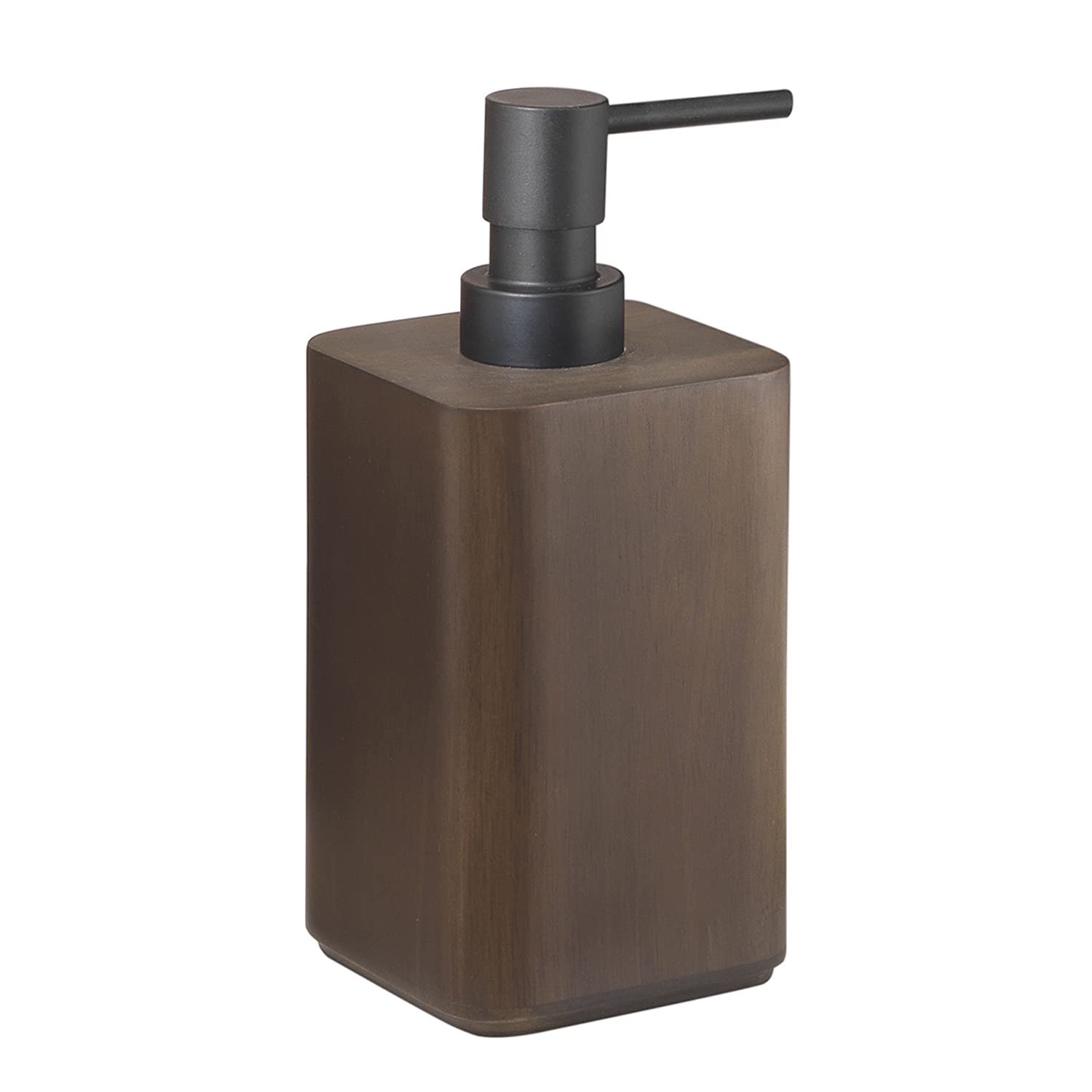 Gedy Dafne Dispenser, Bamboo, Walnut, 8 x 8 x 18.5 cm