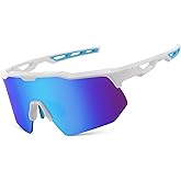 FEISEDY Sports Sunglasses Cycling Glasses for Men and Women,UV400 Protection Glasses for Baseball Fishing Golf B0069
